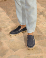 Espadrilles Manebi Hamptons Traveler Loafers Suede Espadrilles Patriot Blue Apoella