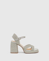 Heels Castaner Valle High Heeled Sandals Platino Apoella