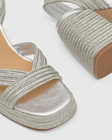 Heels Castaner Valle High Heeled Sandals Platino Apoella