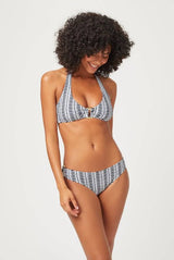 - Indigo Urchin Rectangle Bikini Navy/white Apoella