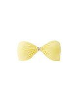 Istanbul  Bandeau Link Bikini Top Yellow