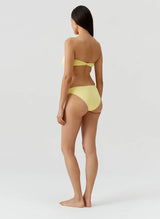 Istanbul  Bandeau Link Bikini Top Yellow