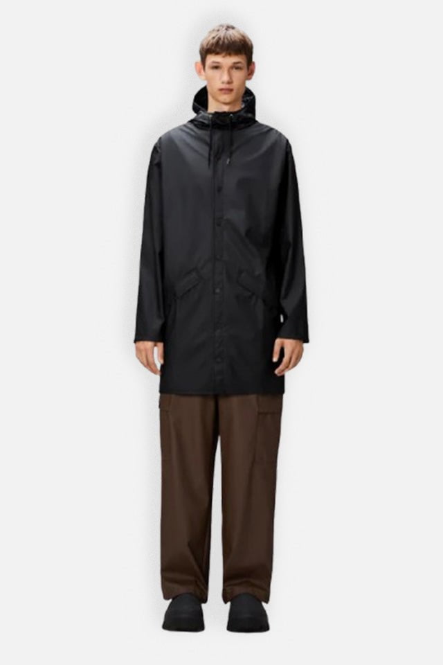 Jacket Rains Long Jacket W3 Black Apoella