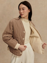Jacket Varley Drew Reversible Jacket Sandshell / Ash Taupe Apoella