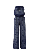 Jumpsuit Melissa Odabash Viv Lace Bandeau Jumpsuit Navy Apoella