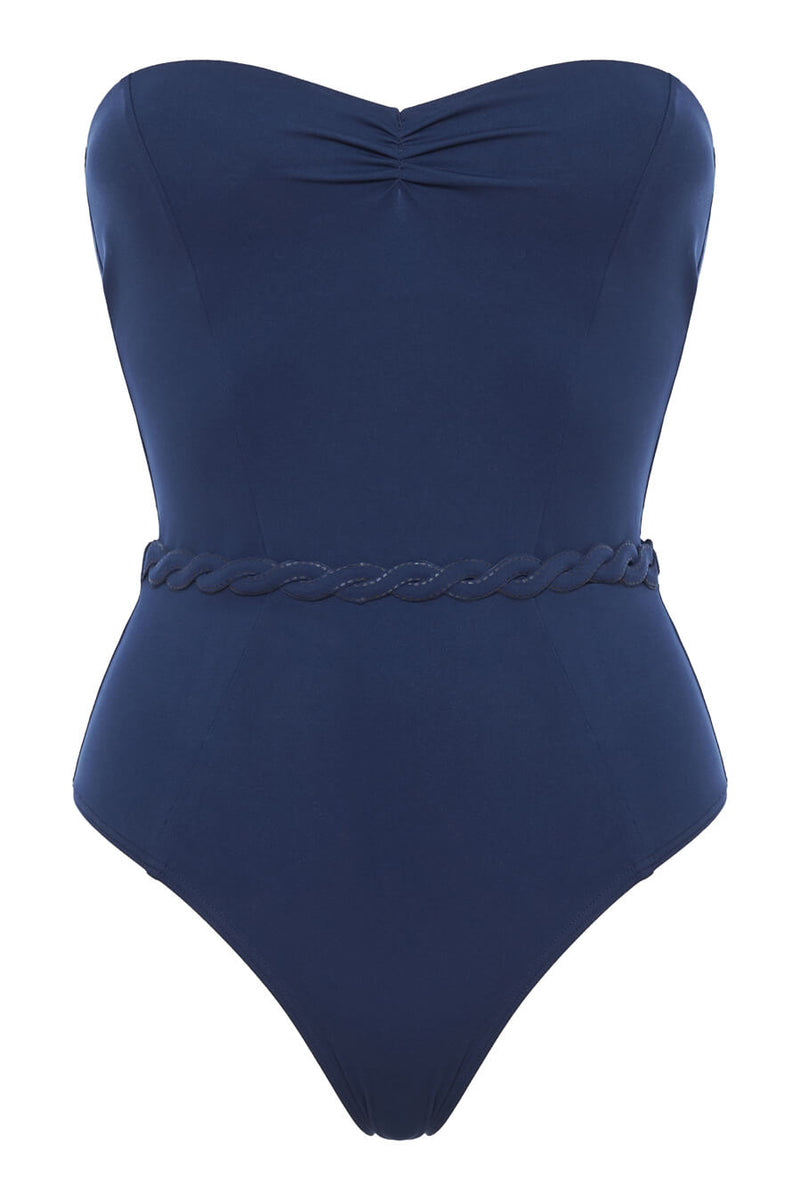 - Kaia Strapless One Piece Night Blue Apoella