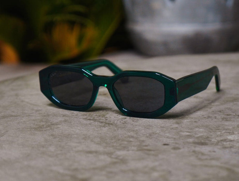 - Khartoum Grey Lenses Emerald Green O/S Apoella