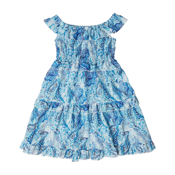 Kids Dresses Marie Raxevsky Shirred Dress Waves Apoella