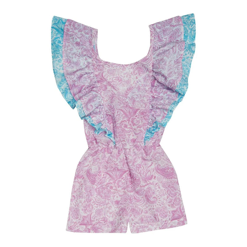 Kids Playsuits Marie Raxevsky Ruffles Playsuit Paisley Lilac Apoella
