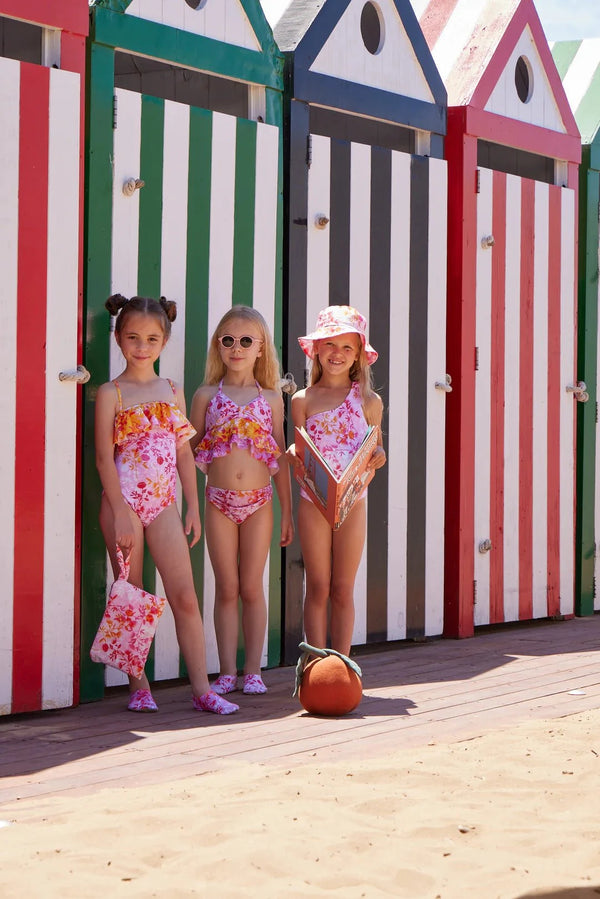 Kids Set Marie Raxevsky Ruffled Top Bikini Botanical Mix Apoella