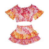 Kids Set Marie Raxevsky Set Top/Skirt Botanical Mix Apoella