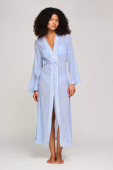 Kimono Heidi Klein Tinos Kimono Beachwear Light Blue/White S / White Blue Apoella