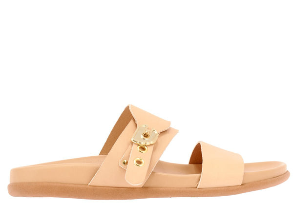 - Latria Slip On Buckle Sandals Natural Apoella