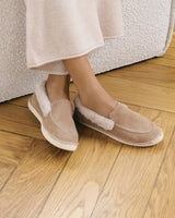 Loafers - Aspen Loafers Suede Espadrilles Vintage Taupe Apoella