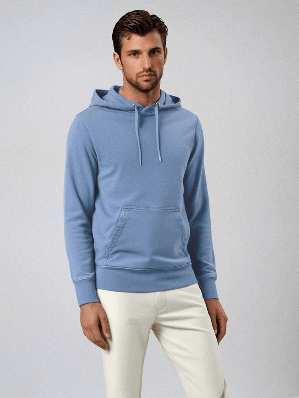 Loungewear Asoma Mensa Hoodie Dyed Swimmer Blue Apoella