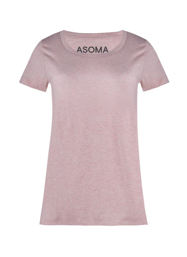 Loungewear Asoma Round Neck T-shirt Light Pink Apoella