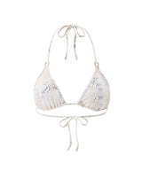 Malta Triangle Bikini Top Lizard