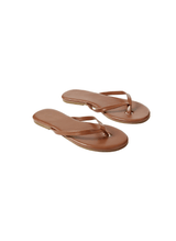 Melissa Odabash Flip Flops Tan Apoella