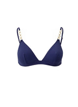 Mexico  Bralette Chain Bikini Top Navy