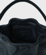 Mini Totes Callista Crafts Micro Bucket Grained Leather Black O/S / Black Apoella