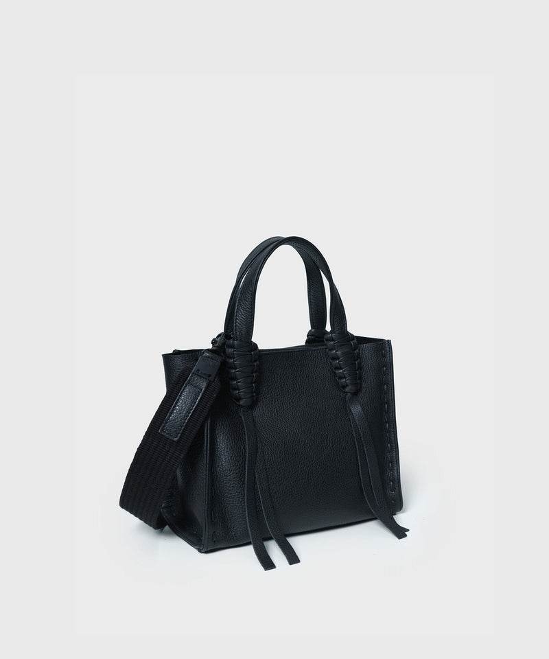 Mini Totes Callista Crafts Mini Tote 23 Grained Leather Black O/S / Black Apoella