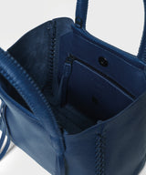 Mini Totes Callista Crafts Mini Tote Grained Leather Blue O/S / Blue Apoella