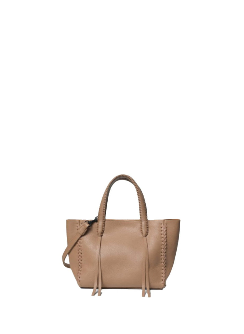 Mini Totes Callista Crafts Mini Tote Grained Leather Camel O/S Apoella