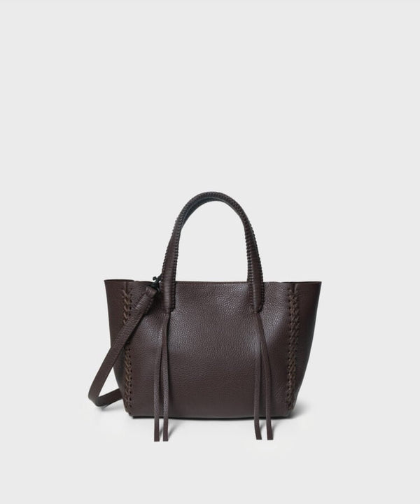 Mini Totes Callista Crafts Mini Tote Grained Leather Cocoa O/S Apoella