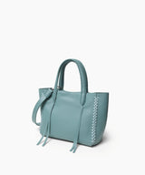 Mini Totes Callista Crafts Mini Tote Grained Leather Sky O/S / Sky Apoella