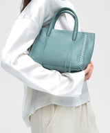 Mini Totes Callista Crafts Mini Tote Grained Leather Sky O/S / Sky Apoella