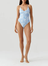 Murcia Cross Back One Piece Pineapples