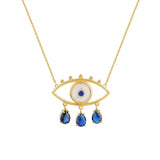 Necklaces Marianna Lemos Boho Eyes Blue Necklace O/S Apoella