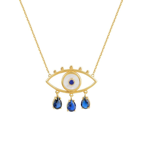 Necklaces Marianna Lemos Boho Eyes Blue Necklace O/S Apoella