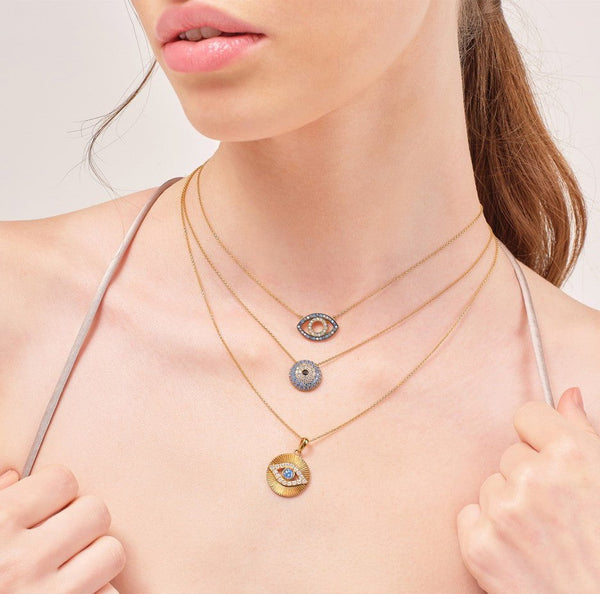 Necklaces Marianna Lemos Gaia Necklace Gold Aqua O/S Apoella