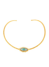 Necklaces Sylvia Toledano Third Eye Choker Calcedoine/Turquoise O/S Apoella