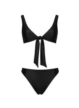 One-Piece Alisahne Nisyros One Piece W. Side Slits Eclipse Black Apoella