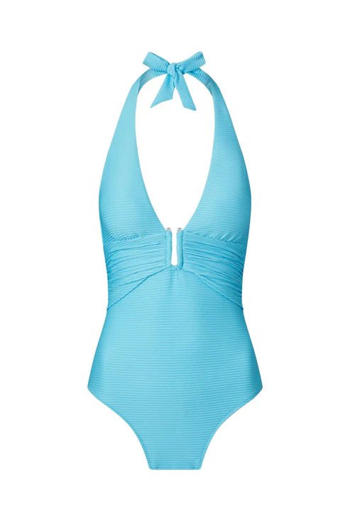 One-Piece Heidi Klein Nungwi Beach U Bar One Piece Light Blue Apoella