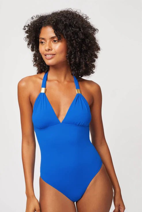 One-Piece Heidi Klein The Baths Adjustable One Piece Blue Apoella