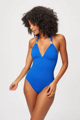 One-Piece Heidi Klein The Baths Adjustable One Piece Blue Apoella