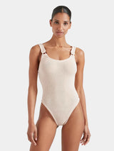 One-Piece Hunza G Domino Classic Hoops One Piece Blush O/S / Blush Apoella