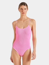 One-Piece Hunza G Pamela Thin Straps One Piece Bubblegum O/S / Bubblegum Apoella