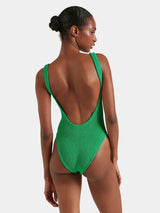One-Piece Hunza G Square Neck Low Back One Piece Emerald O/S / Emerald Apoella