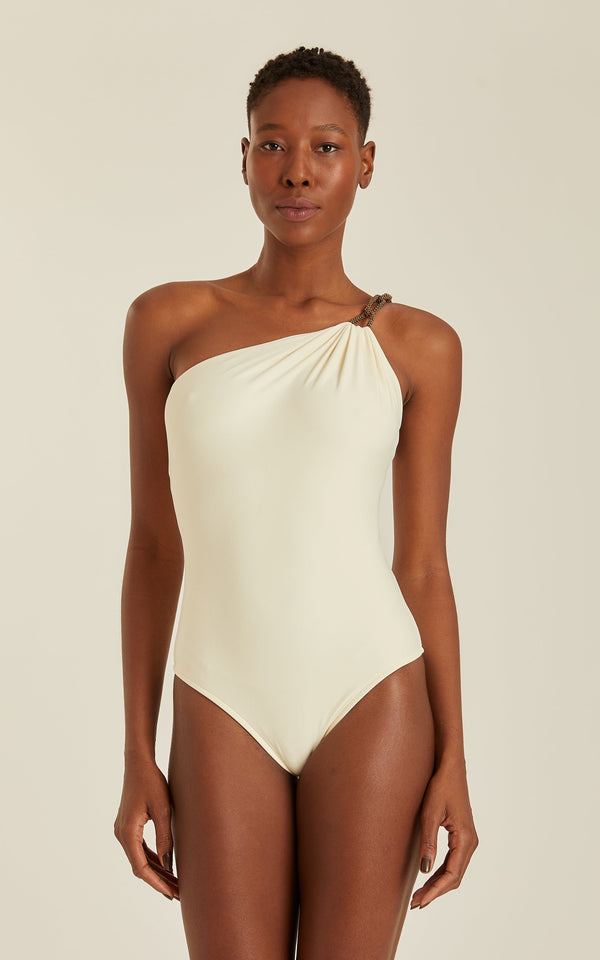 One-Piece Lenny Niemeyer Chain Shoulder One-piece Off White Apoella