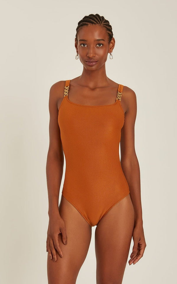 One-Piece Lenny Niemeyer Embellished Classic One-piece Hazelnut Apoella