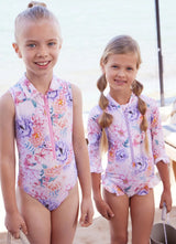 One-Piece Marie Raxevsky Long Sleeve Zip Surf Suit Romantic Apoella