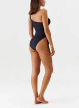 One-Piece Melissa Odabash Bodrum One Shoulder One-Piece Black Apoella