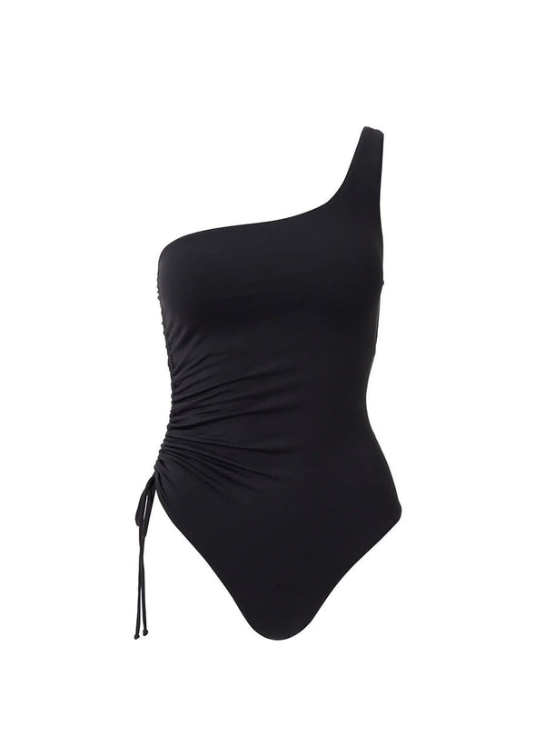 One-Piece Melissa Odabash Bodrum One Shoulder One-Piece Black Apoella