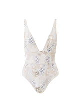 One-Piece Melissa Odabash Carribbean V Neck One Piece Lizard Apoella