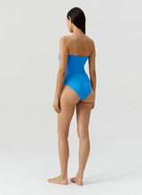 One-Piece Melissa Odabash Cozumel Bandeau Ring One Piece Ocean Ribbed Apoella