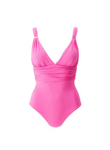 One-Piece Melissa Odabash Panarea Over The Shoulder Ruched One Piece Watermelon Apoella